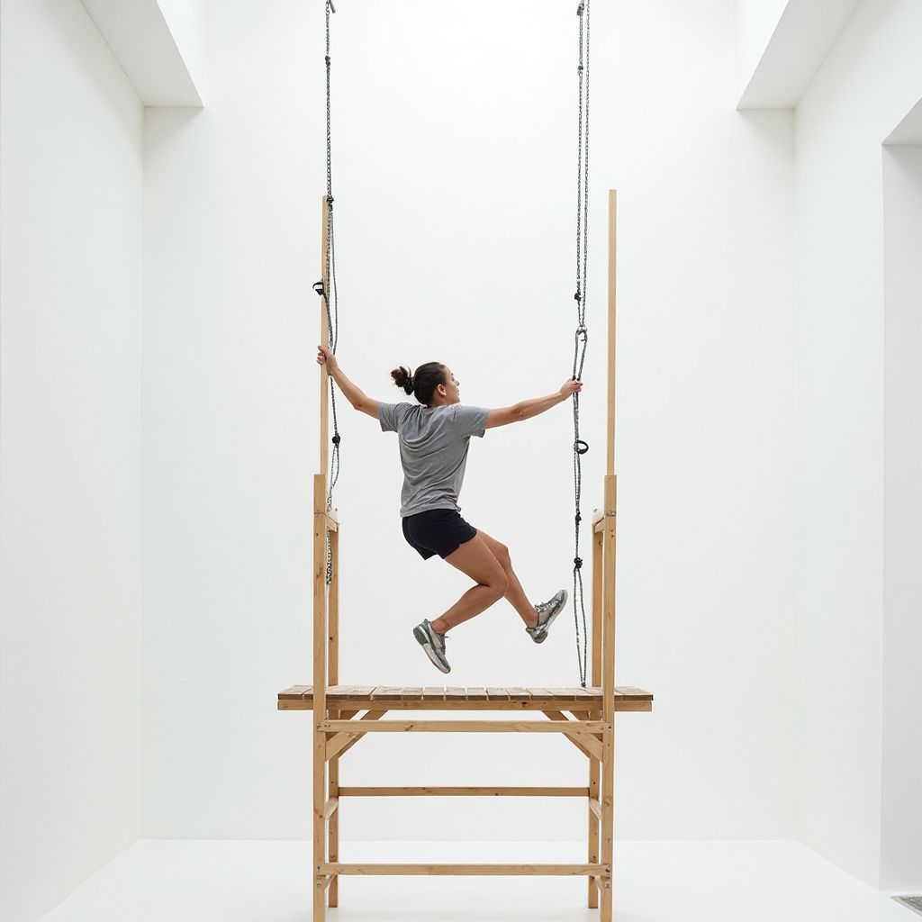 Kletterseil mit Plattform