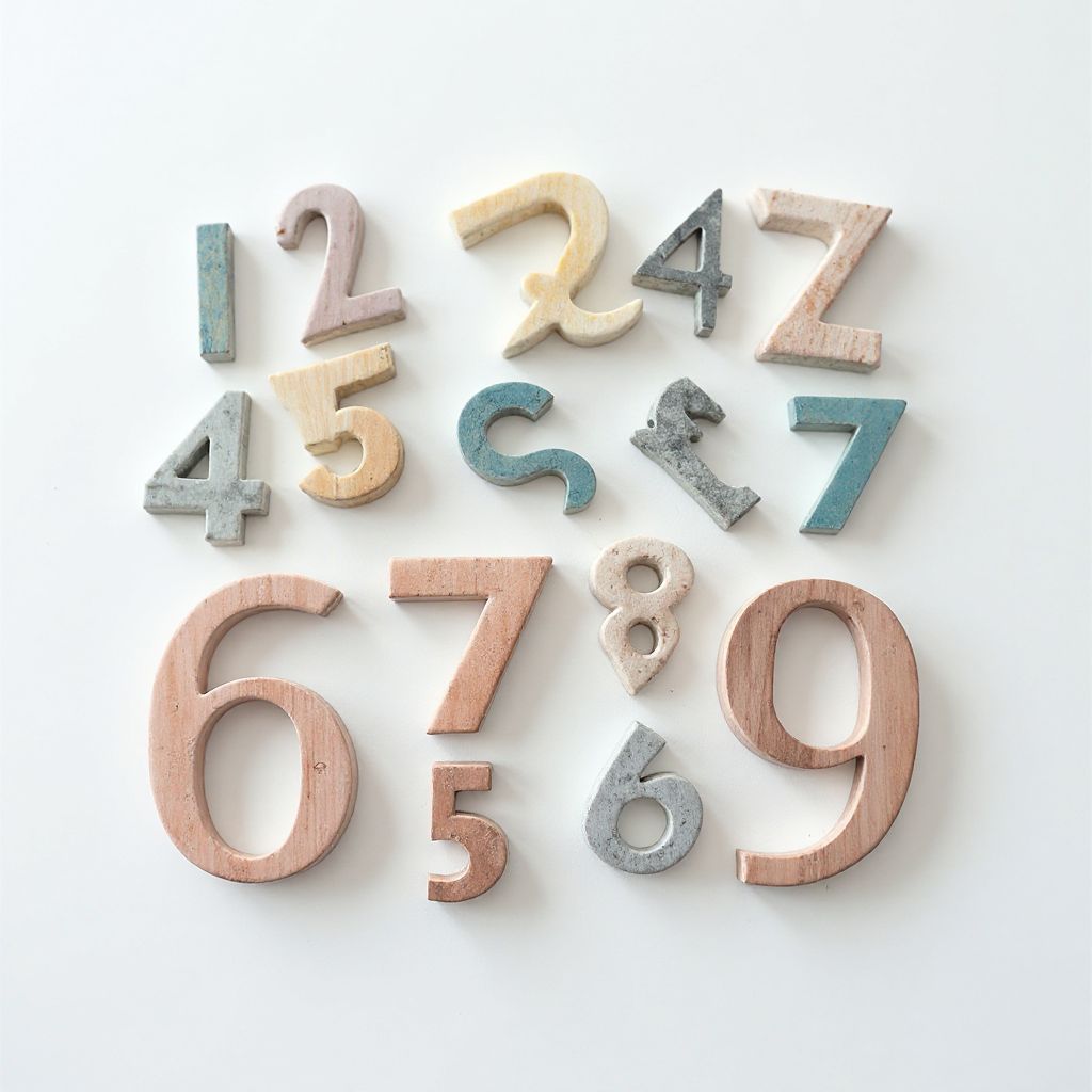 Magnetische Zahlen und Buchstaben